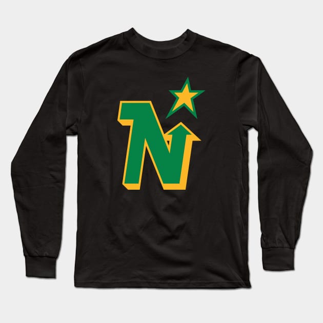 Classic Minnesota North Stars Hockey 1991 Long Sleeve T-Shirt by LocalZonly